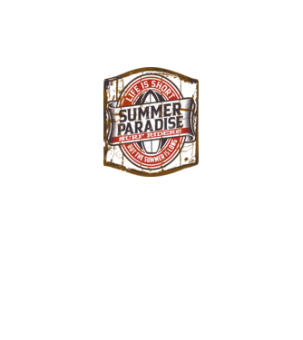 Summer Paradise model negru pe tricou