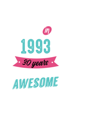 MADE IN 1993 model alb pe tricou