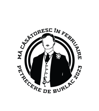 mă căsătoresc în februarie model alb pe tricou