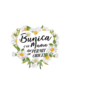 Bunica e ca mama, t permite orice! model albastru deschis pe tricou