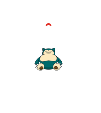 Keep Calm Snorlax model negru pe tricou