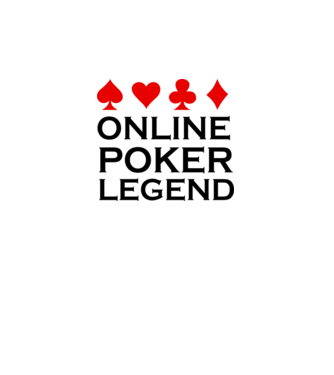 Online Poker Legend model alb pe tricou