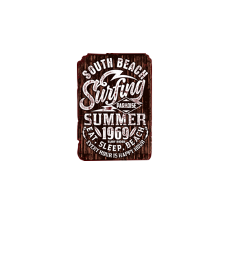 South Beach model negru pe tricou