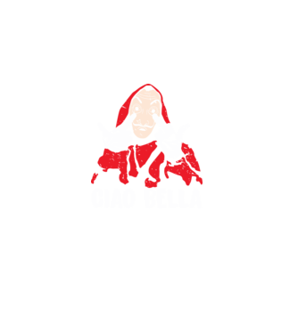 ciao bella dali model negru pe tricou