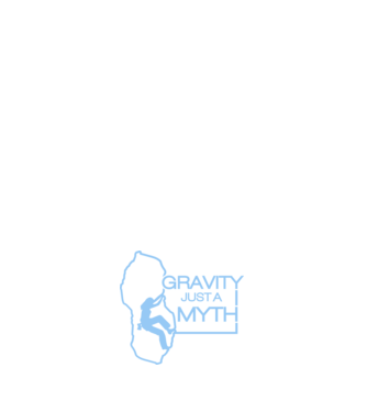 Gravity just a myth model albastru închis pe tricou
