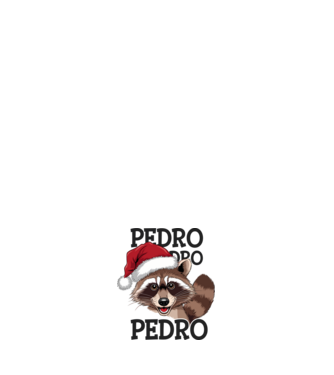 Pedro pedro xmas model negru pe tricou
