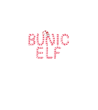 bunic elf model negru pe tricou