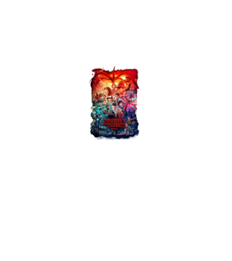stranger things tribute poster2 model negru pe tricou