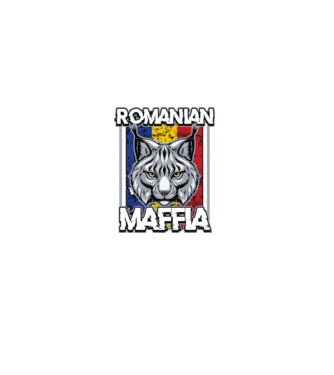 România maffia model negru pe tricou