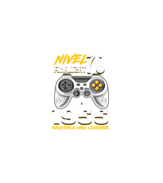 Nivel Finalizat 70 model negru pe tricou