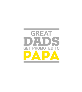 Great dads get promoted to papa model negru pe tricou