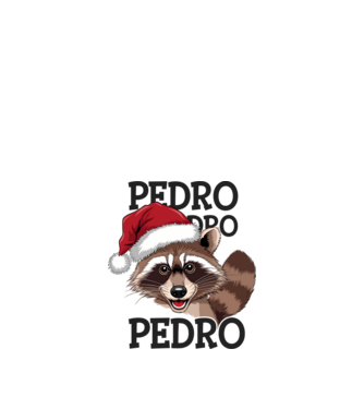 Pedro pedro xmas model alb pe tricou