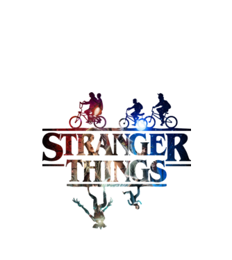 stranger things quote poster2 model alb pe tricou