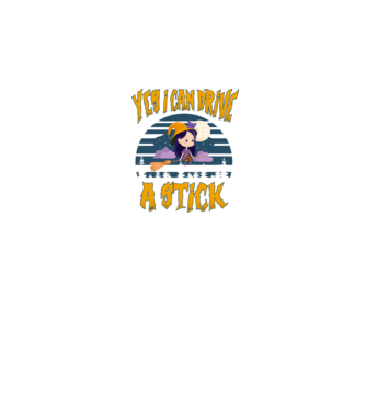 Yes, i can drive a stick model negru pe tricou