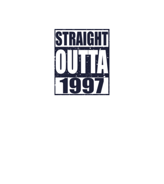 Straight Outta - 1997 model galben pe tricou