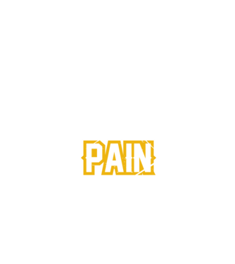 No Pain No Gain model negru pe tricou