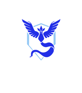 Mystic team logo model alb pe tricou