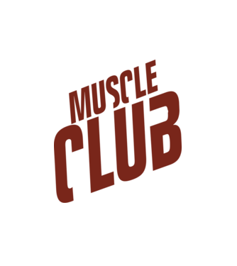 Muscle Club model alb pe tricou