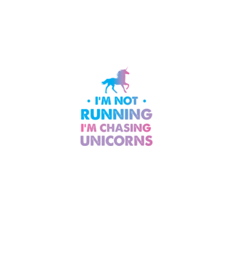 Unicorn Alergare model alb pe tricou