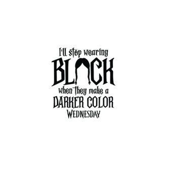  ill stop wearing black model alb pe tricou