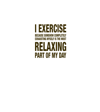 I exercise because model gri pe tricou