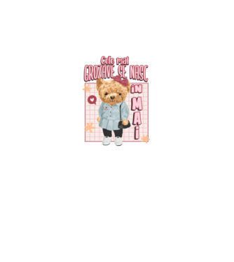 Teddy cele cool girl MAI model alb pe tricou