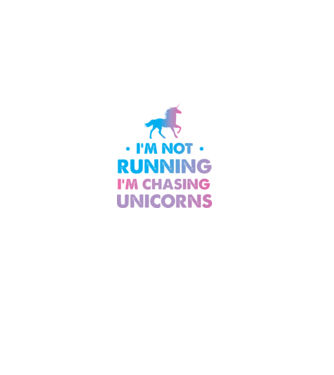 Unicorn Alergare model alb pe tricou