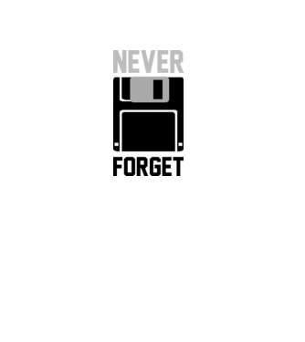 Never Forget model roșu pe tricou