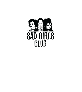  Sad Girls Club model alb pe tricou