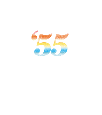 Retro Birthday 1955 model negru pe tricou