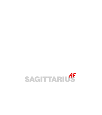 SAGITTARIUS as fuck model negru pe tricou
