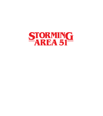 storming area 51 things model negru pe tricou