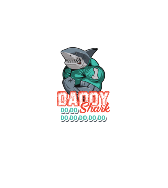 Daddy Shark do do do do model alb pe tricou