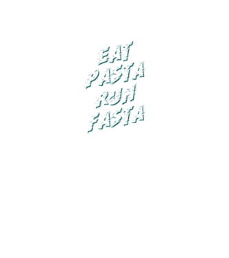 eat pasta run fasta model negru pe tricou