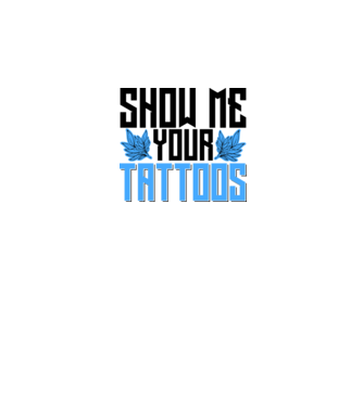 Show me your tattoos model alb pe tricou