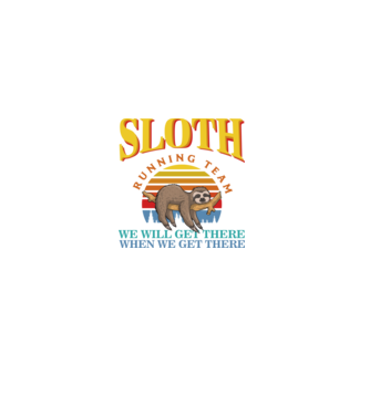 SLOTH running team model negru pe tricou