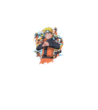 NARUTO model negru pe tricou