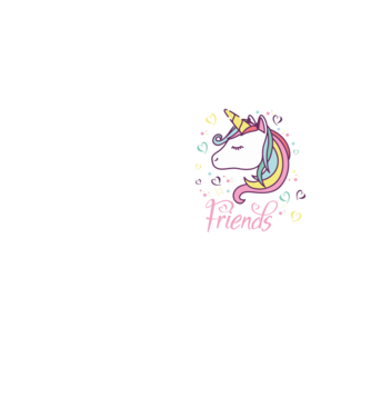 Unicorn Friend model galben neon pe tricou