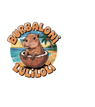 Burbaloni Luliloli model alb pe tricou