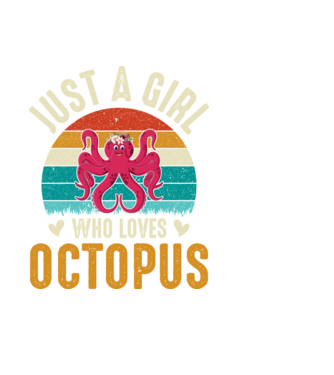 Octopus model negru pe tricou