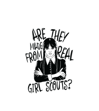  Are the made from real girl scouts model alb pe tricou