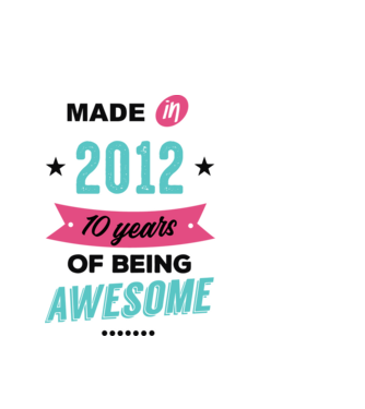 MADE in 2012 model alb pe tricou