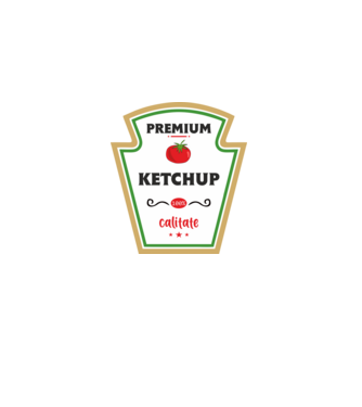 ketchup premium - calitate model bordo pe tricou