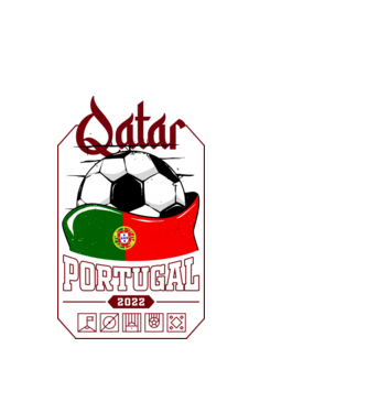 Qatar teams Portugal model alb pe tricou