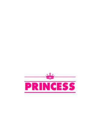 Princess model alb pe tricou