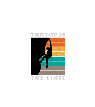 The Top is the limit model negru pe tricou