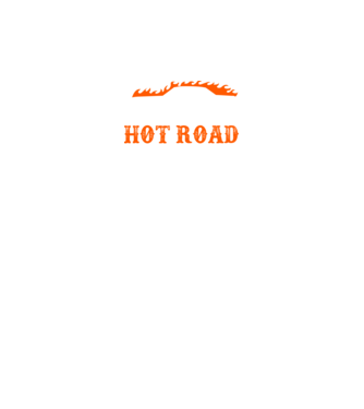 Hot road cartel model negru pe tricou