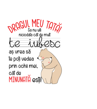 Tată Cât de minunat ești model negru pe tricou