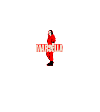 mareille la casa de papel model negru pe tricou