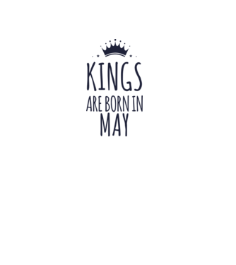 Kings are born in - May model galben pe tricou